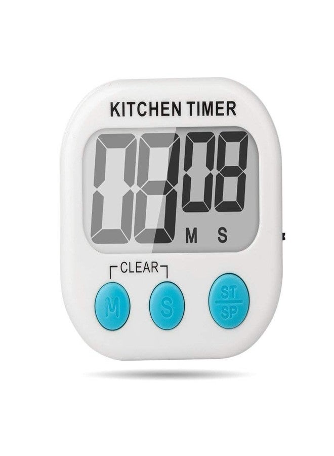 Thermocare Digital Kitchen Timer & Stopwatch, Countdown Large Digits, Loud Alarm, Magnetic Stand Round, for Cooking | Baking | Kids Study Teacher Shower Bathroom Oven with time Duration 99 Minutes - Image 1